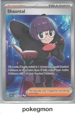 Pokemon Scarlet & Violet Paradox Rift Shauntal Ultra Rare 243/182 NM - Image 1