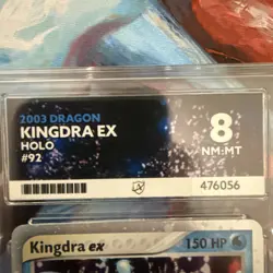 2003 Pokemon Kingdra EX EX Dragon Holo Rare EX Cosmos Holo #92/97 - NM - Image 3
