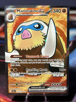 2025 POKEMON JTG EN-JOURNEY TOGETHER 174 MAMOSWINE EX ULTRA RARE NM/M - Image 1