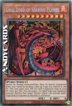 URIA, LORD OF SEARING FLAMES • Segreta-Prismatica • MP21 EN252 • 1Ed • YUGIOH! - Image 1
