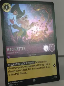 Mad Hatter - Eccentric Host - Azurite Sea - 59/204 - singles - Lorcana TCG - SR - Image 4