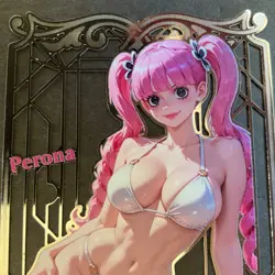 Goddess Story Gold METAL Card - Random Serial Number #/100! Perona Bikini Anime - Image 2