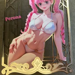 Goddess Story Gold METAL Card - Random Serial Number #/100! Perona Bikini Anime - Image 3
