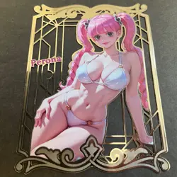 Goddess Story Gold METAL Card - Random Serial Number #/100! Perona Bikini Anime - Image 4