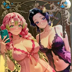 Goddess Story Gold METAL Card - Random Serial Number #/100! Mitsuri Shinobu - Image 2