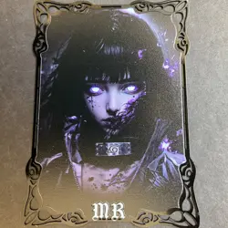 Goddess Story Gold METAL Card - Maiden Party - Serial Number #/100! Hinata Anime - Image 1