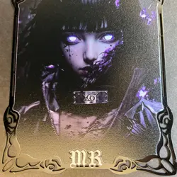 Goddess Story Gold METAL Card - Maiden Party - Serial Number #/100! Hinata Anime - Image 2