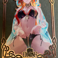 Goddess Story Gold METAL Card - Maiden Party - Serial Number #/100! Mavuika - Image 2
