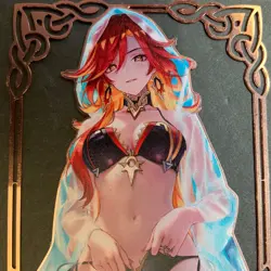 Goddess Story Gold METAL Card - Maiden Party - Serial Number #/100! Mavuika - Image 3
