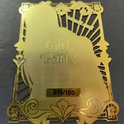 Goddess Story Gold METAL Card - Random Serial Number #/100! Anime Bikini Erza - Image 1