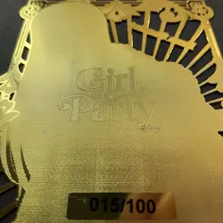 Goddess Story Gold METAL Card - Random Serial Number #/100! Anime Bikini Erza - Image 2