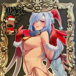 Goddess Story Gold METAL Card - Maiden Party - Serial Number #/200! Anime Bikini - Image 3