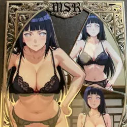 Goddess Story Gold METAL Card - Serial Number #/200! Maiden Party- Hinata Bikini - Image 3