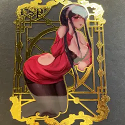 Goddess Story Gold METAL Card - Maiden Party - Serial Number #/200! Yor Spy X - Image 1