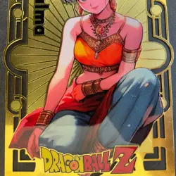 Goddess Story Gold METAL Card - Maiden Party - Serial Number #/100! Bulma Dragon - Image 2