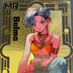 Goddess Story Gold METAL Card - Maiden Party - Serial Number #/100! Bulma Dragon - Image 3