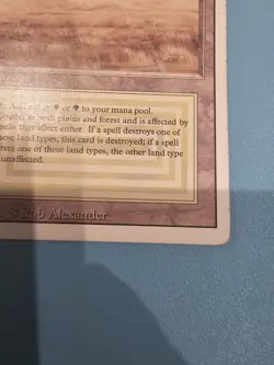 Savannah Revised Edition MTG Magic The Gathering Dual Land green white LP-/MP+ - Image 5