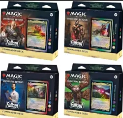 Fallout Commander Deck Set of 4 - MTG Magic the Gathering - Brand New Sealed - Image 1