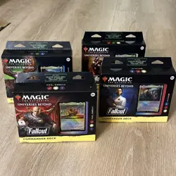 Magic: the Gathering MTG Universes Beyond Fallout Commander Deck Set of 4 - Image 1