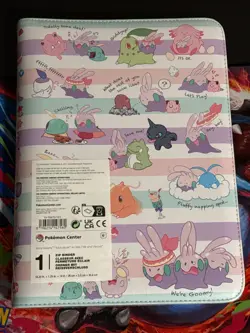 Pokemon Center Exclusive TCG We're Goomy Zip Binder 9 Pocket 360 Cards - Image 1