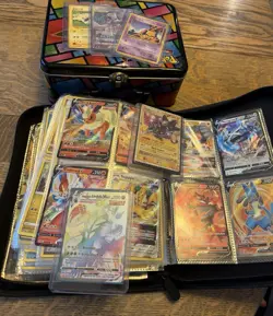 Huge Lot Of Pokemon Cards, Player Guides, Sealed Packs, Manga And Lunch Box Tin - Image 3
