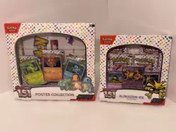 Pokemon Trading Card Game 151 Poster + Alakazam Collection Boxes Bundle - Image 1