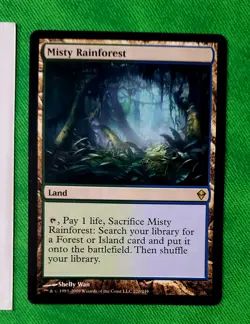Misty Rainforest Zendikar Card Regular NM Magic The Gathering 🔥 - Image 1