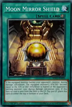 SDCL-EN030 MOON MIRROR SHIELD COMMON 1ST EDITION YuGiOh CARD - Image 1