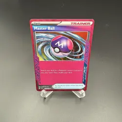 Master Ball 153/162 Temporal Forces Ace Spec Ultra Rare Full Art Pokemon Card - Image 1