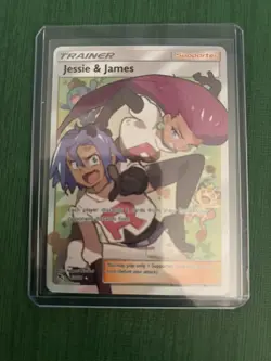 2019 Jesse And James Pokemon TCG Full Art Trainer Card 68/68 Hidden Fates NM - Image 3