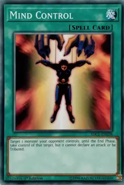 SDCL-EN028 MIND CONTROL COMMON 1ST EDITION YuGiOh CARD - Image 1