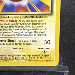 Electrode 25/130 LP -Vintage Rare Pokemon Card- Base Set 2 (4s1) - Image 4