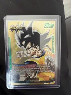 Son Goku SB02-033 Gold Leader Manga Booster 02 Dragon Ball Card English - Image 1