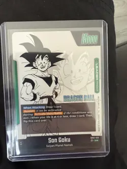 Son Goku SB02-033 Gold Leader Manga Booster 02 Dragon Ball Card English - Image 2