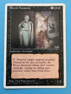 Royal Assassin 4th ED MTG Fourth Edition MP - Image 1