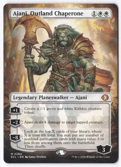 Ajani, Outland Chaperone (Borderless) M Lorwyn Eclipsed 284 NM - Image 1