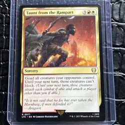 Taunt from the Rampart Commander: the Lord of the Rings: Regular Mint! Rare - Image 1