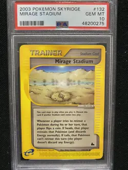 2003 Pokemon Skyridge Mirage Stadium 132/144 PSA 10 Gem Mint - Image 1