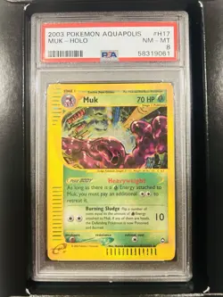 Muk Holo #H17 Aquapolis PSA 8 2003 Pokemon - Image 1