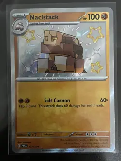 Pokemon Naclstack Shiny Full Art Paldean Fates PAF 177/091 Near Mint English - Image 1