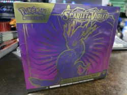 Pokemon Scarlet & Violet Base Miraidon Purple Elite Trainer Box - Small Tear - Image 1
