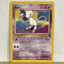 2000 POKEMON PROMO BLACK STAR POKEMON LEAGUE #8 MEW - GERMAN - NM+ - Image 1
