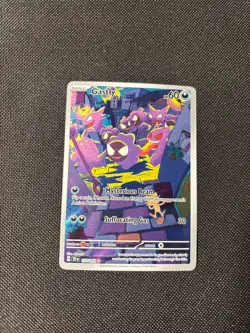 2024 POKEMON TEMPORAL FORCES HOLO ILLUSTRATION RARE GASTLY #177/162 - Image 1