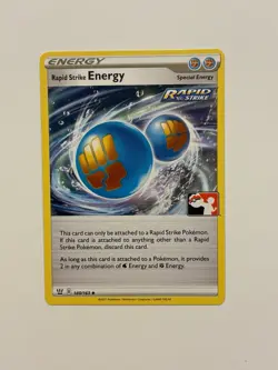 Rapid Strike Energy 140/163 Pokemon Prize Pack Series 1 Battle Styles variant A - Image 1
