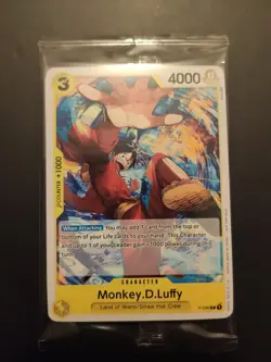 ONE PIECE TCG 10x Monkey .D. Luffy Pre-Release Promo P-036 English Sealed Winner - Image 2