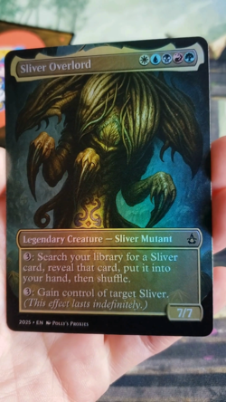 Sliver Overlord FOIL Proxy Playtest Card with Custom Fantasy Art Design - Image 2
