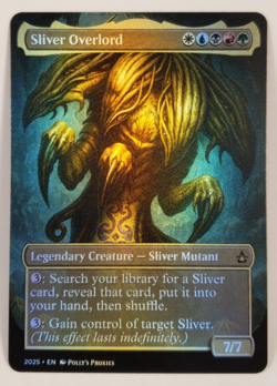 Sliver Overlord FOIL Proxy Playtest Card with Custom Fantasy Art Design - Image 3