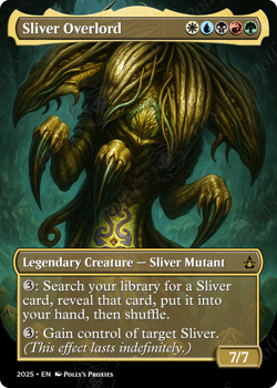 Sliver Overlord FOIL Proxy Playtest Card with Custom Fantasy Art Design - Image 5