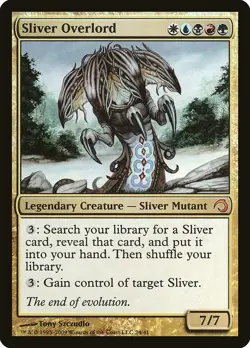 MTG - 2009 Magic Premium Deck Series: Slivers 24/41 Sliver Overlord FOIL MP - Image 1