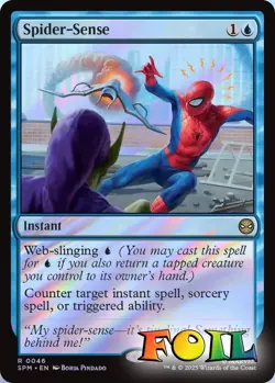 Spider-Sense 0046 MTG Marvel's Spider-Man Rare NP Foil - Image 1